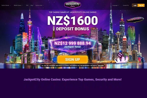 JackpotCity NZ casino: Register a new account